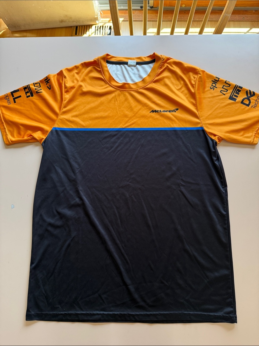McLaren Men’s Orange and Black Team Jersey Tee